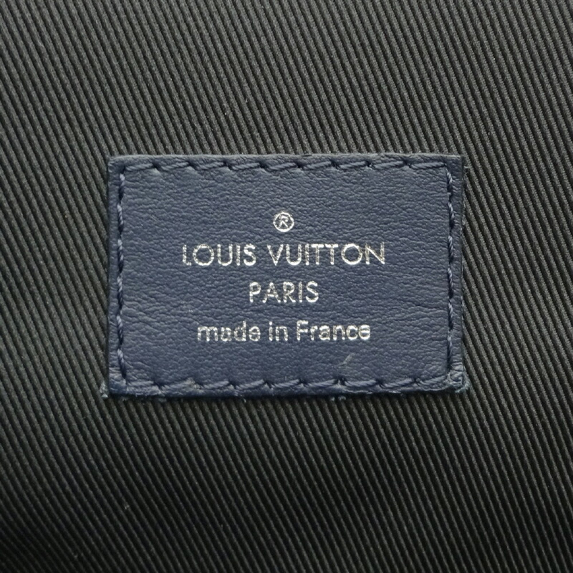 Louis Vuitton Navy Canvas Christopher backpack bag