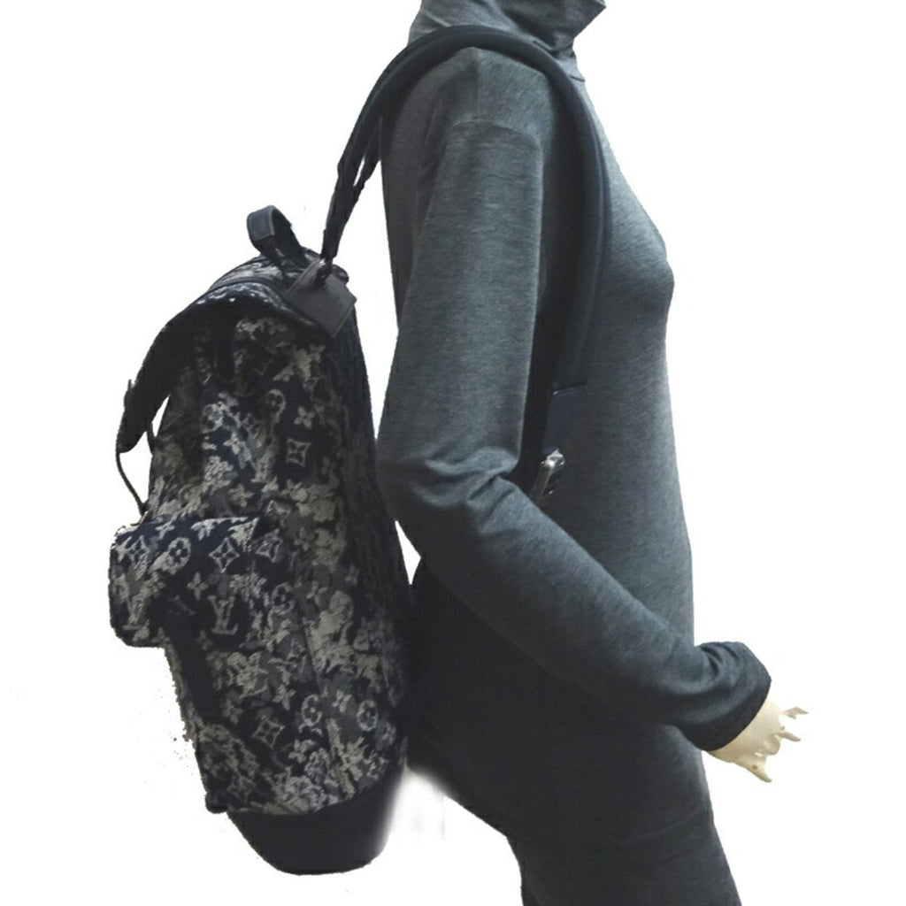 Louis Vuitton Navy Canvas Christopher backpack bag
