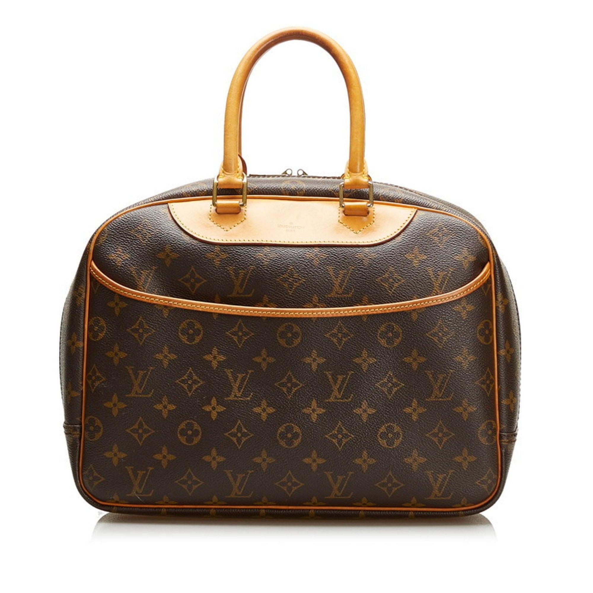 Louis Vuitton Brown Canvas Deauville handbag bag