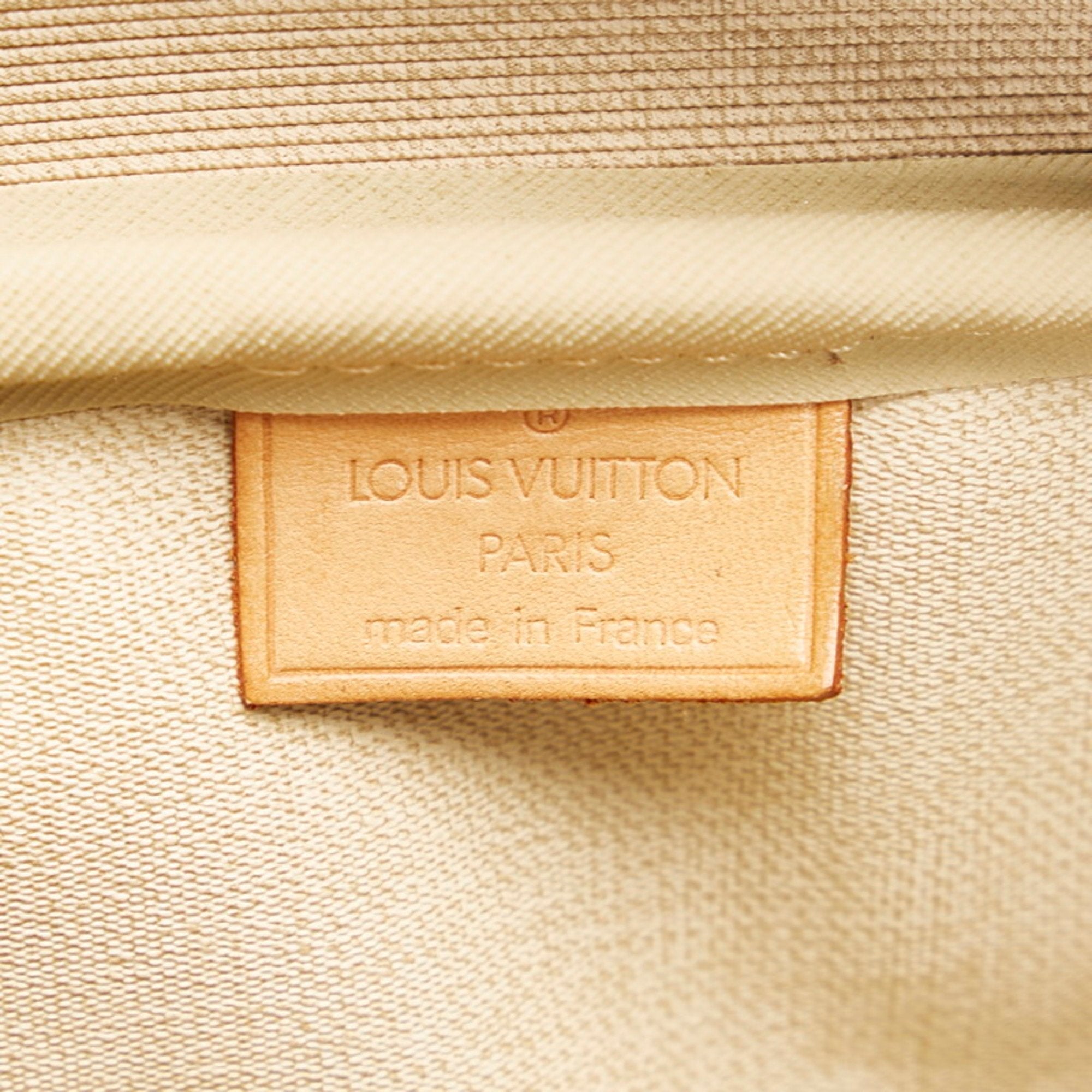 Louis Vuitton Brown Canvas Deauville handbag bag