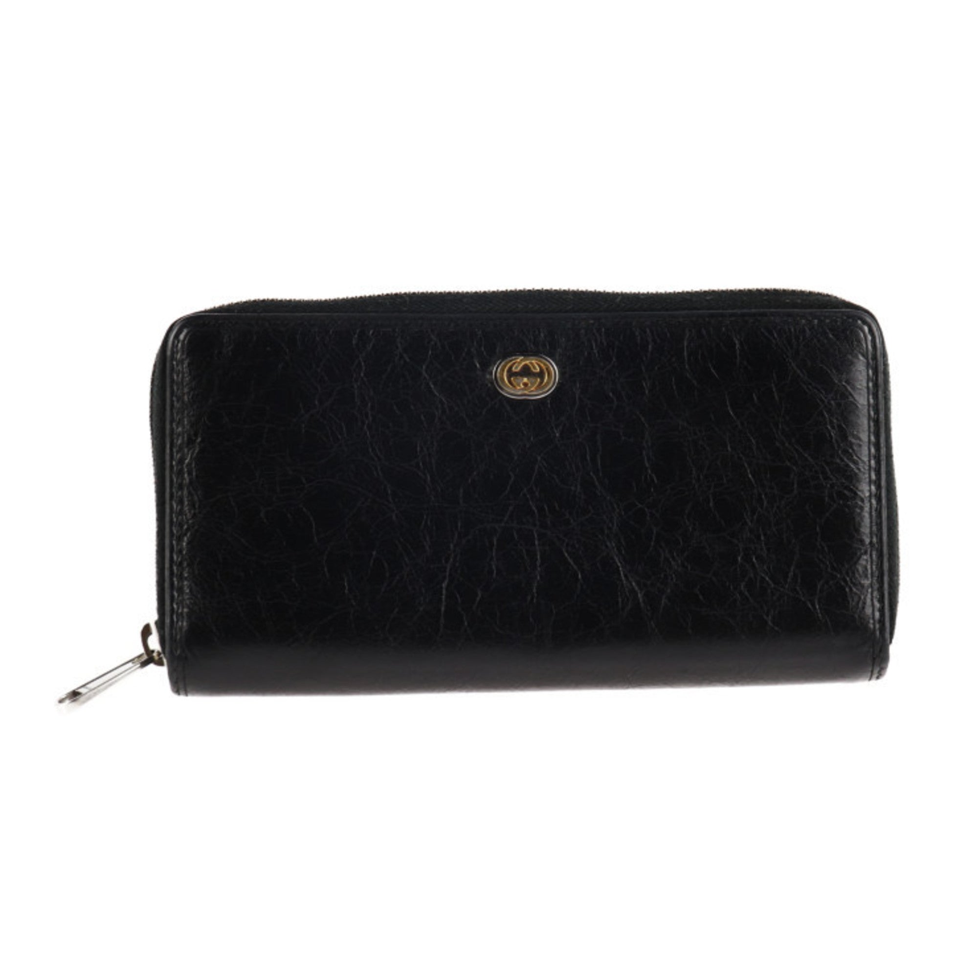 Gucci Black Leather GG Marmont wallet accessories