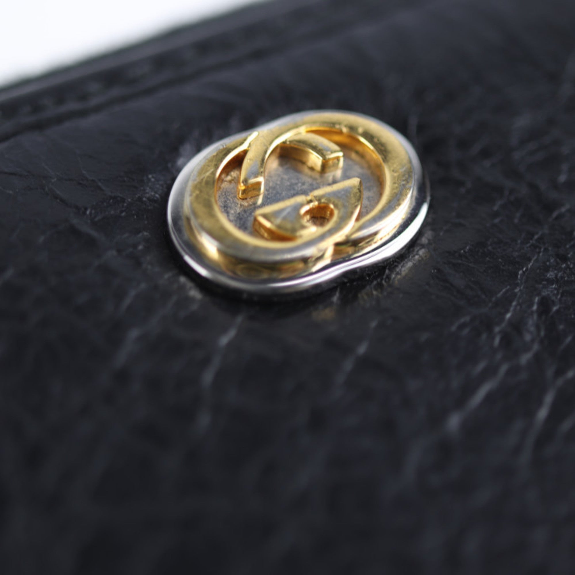 Gucci Black Leather GG Marmont wallet accessories