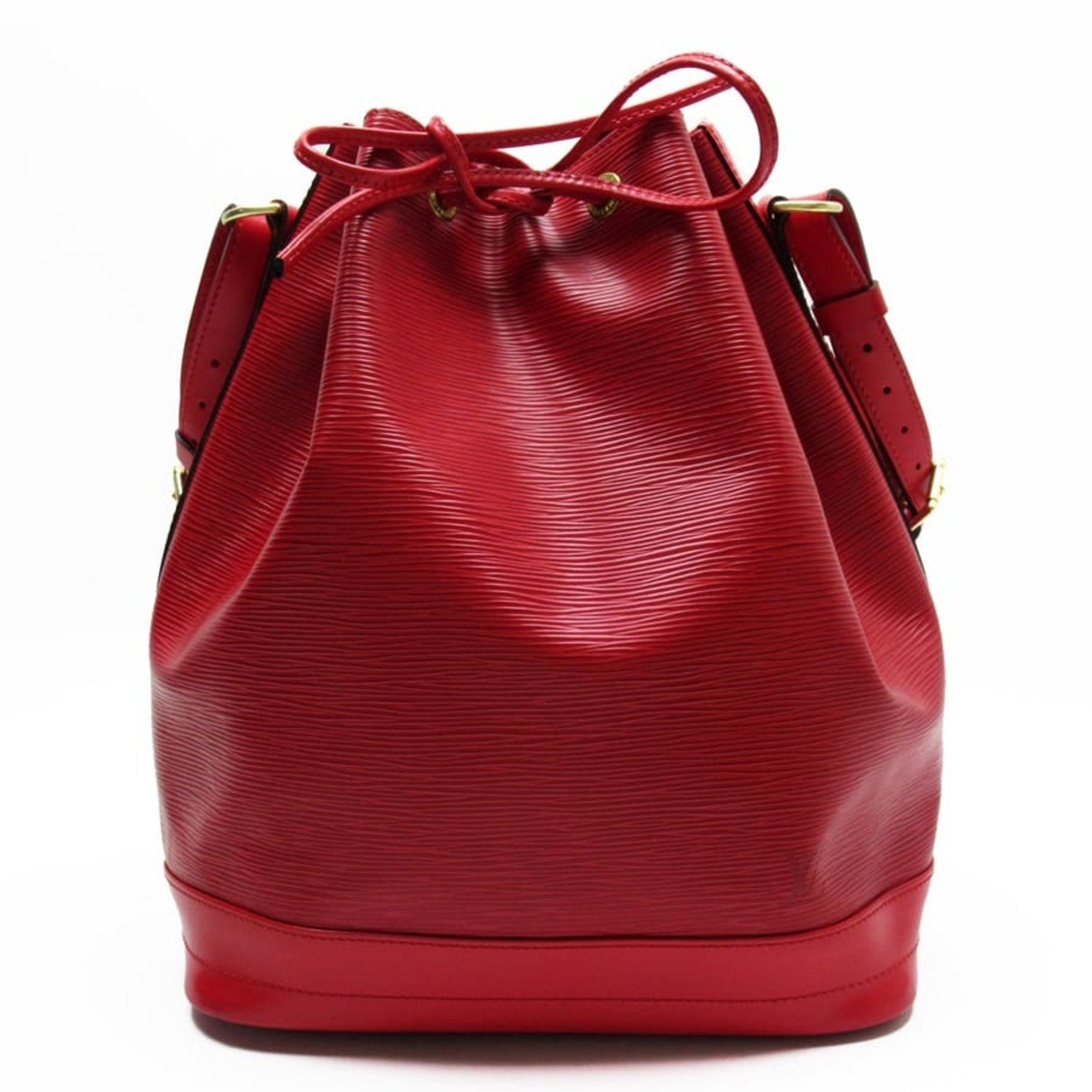 Louis Vuitton Red Leather Noe shoulder bag