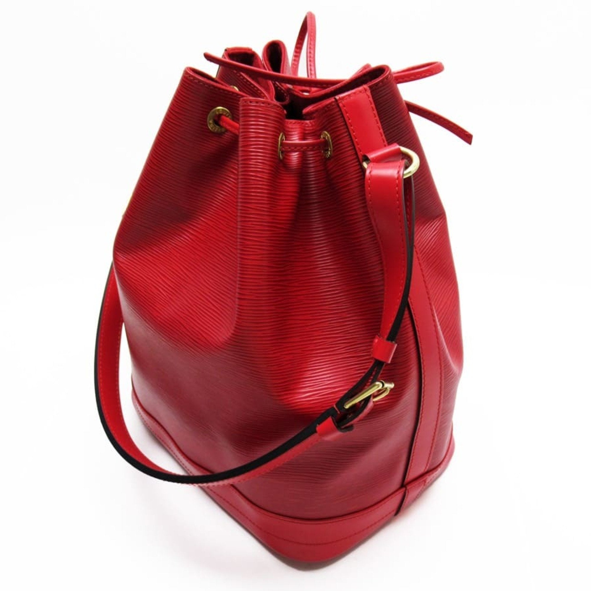 Louis Vuitton Red Leather Noe shoulder bag