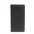 Louis Vuitton Black Leather Portefeuille Brazza wallet accessories