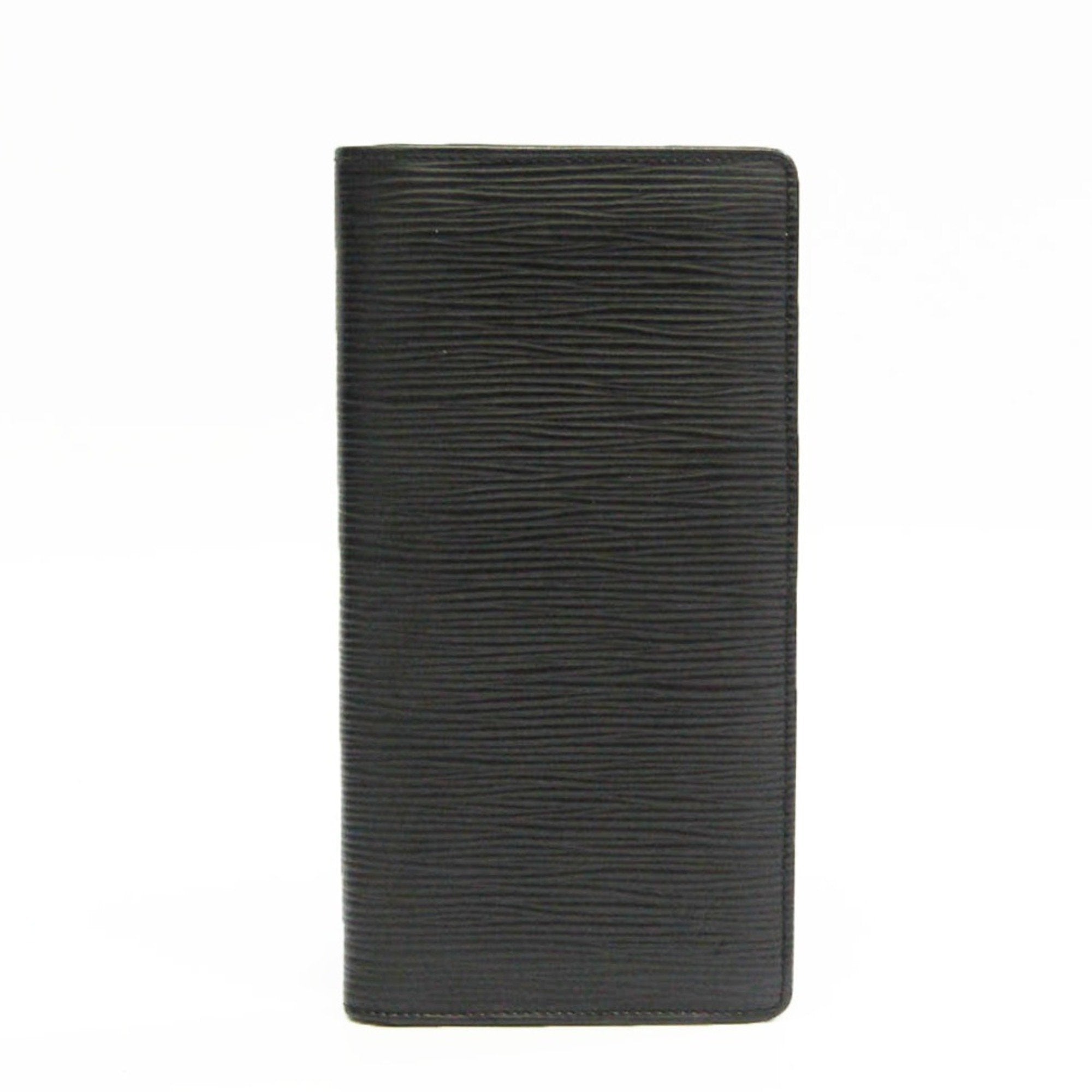 Louis Vuitton Black Leather Portefeuille Brazza wallet accessories