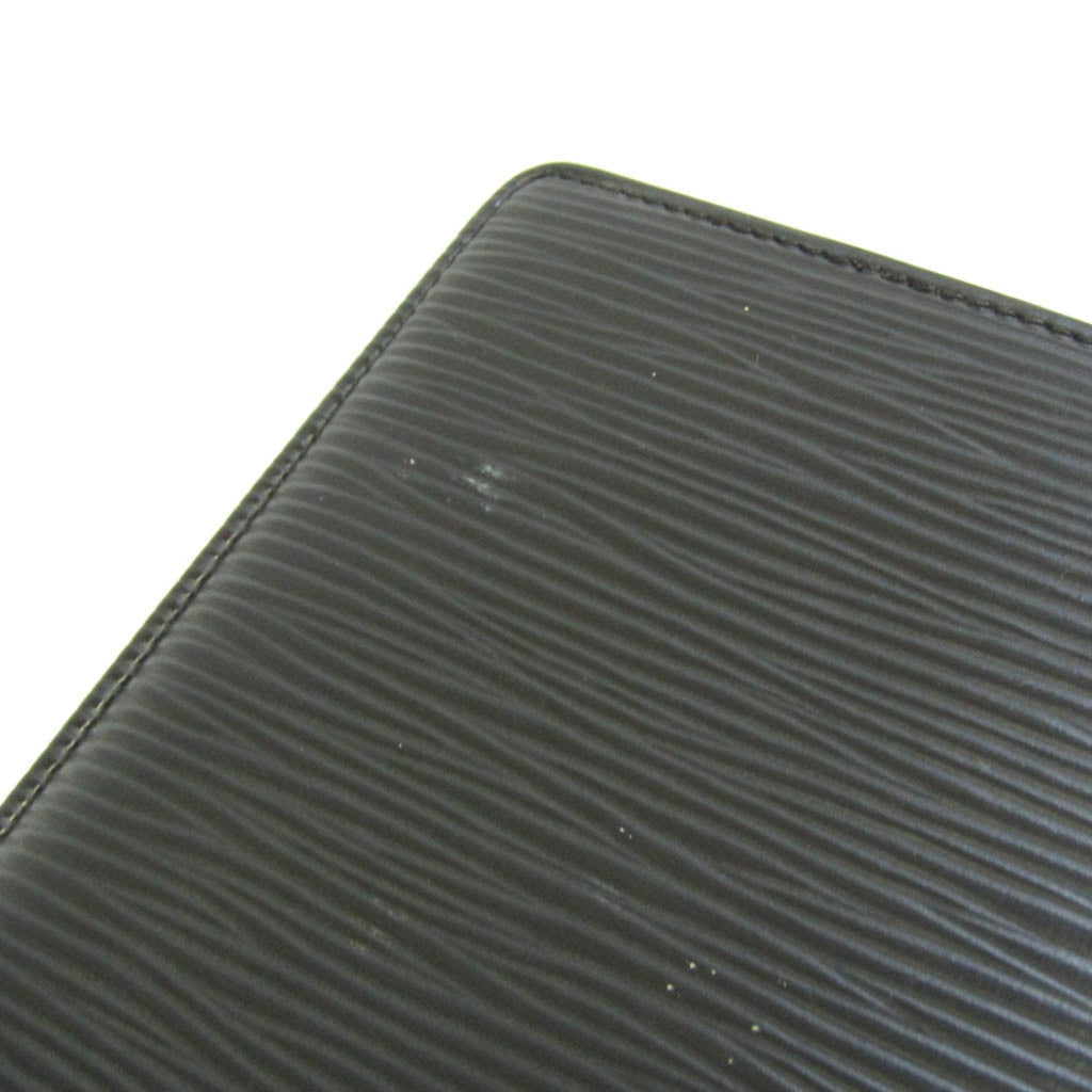 Louis Vuitton Black Leather Portefeuille Brazza wallet accessories