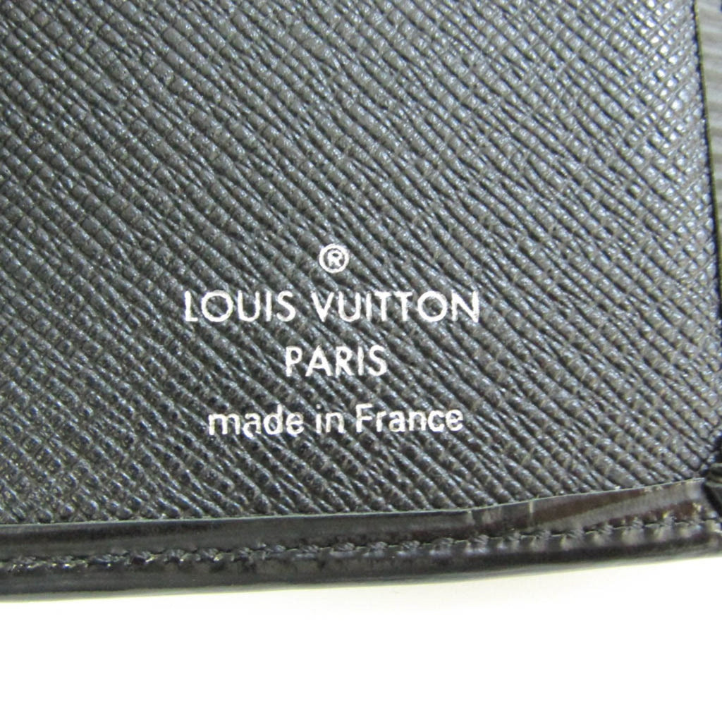Louis Vuitton Black Leather Portefeuille Brazza wallet accessories
