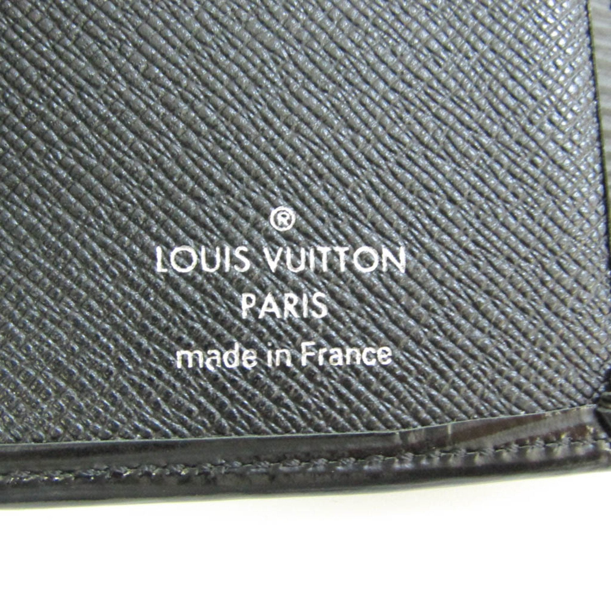 Louis Vuitton Black Leather Portefeuille Brazza wallet accessories