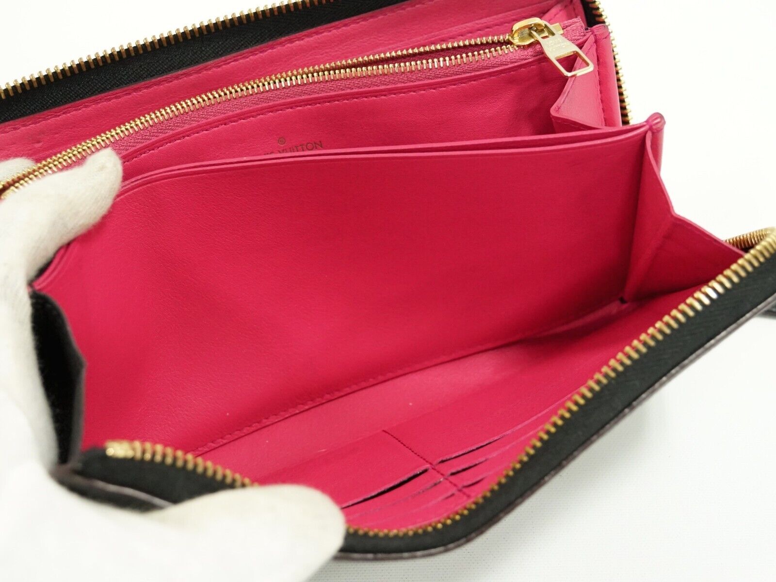 Louis Vuitton Black Leather Portefeuille com√®te wallet accessories