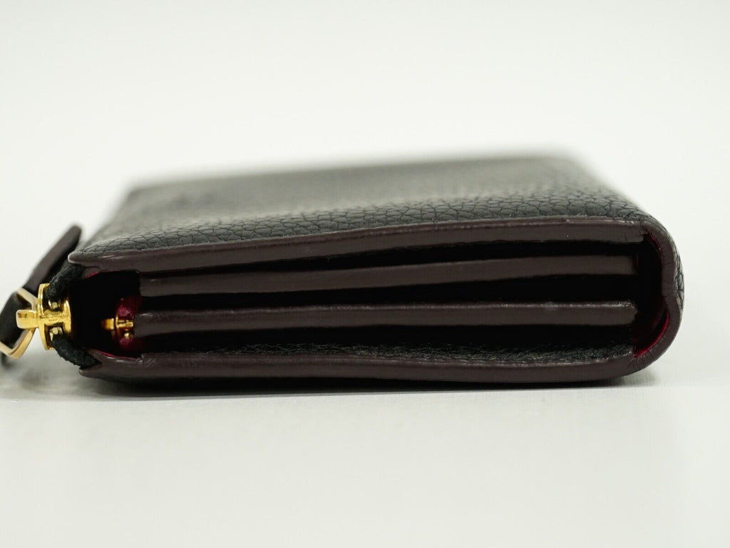 Louis Vuitton Black Leather Portefeuille com√®te wallet accessories