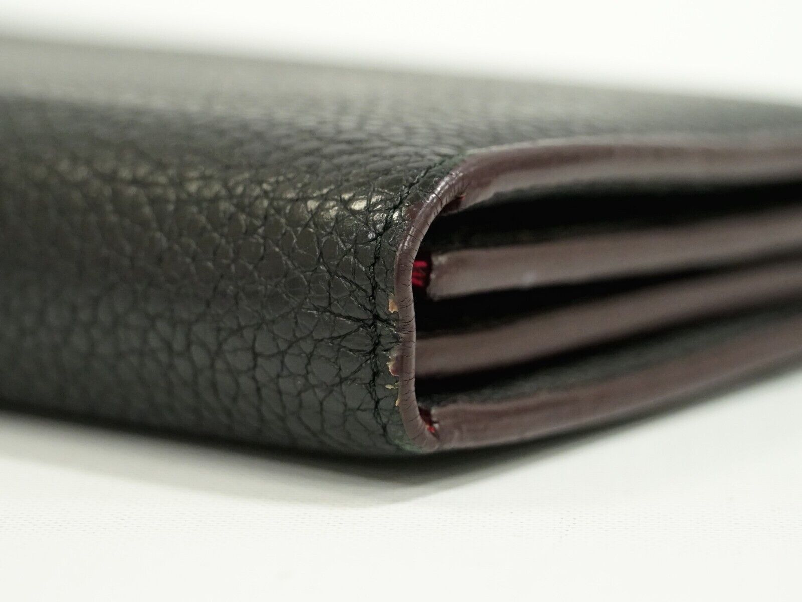 Louis Vuitton Black Leather Portefeuille com√®te wallet accessories