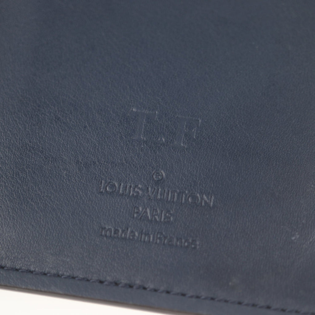 Louis Vuitton Navy Leather Brazza wallet accessories