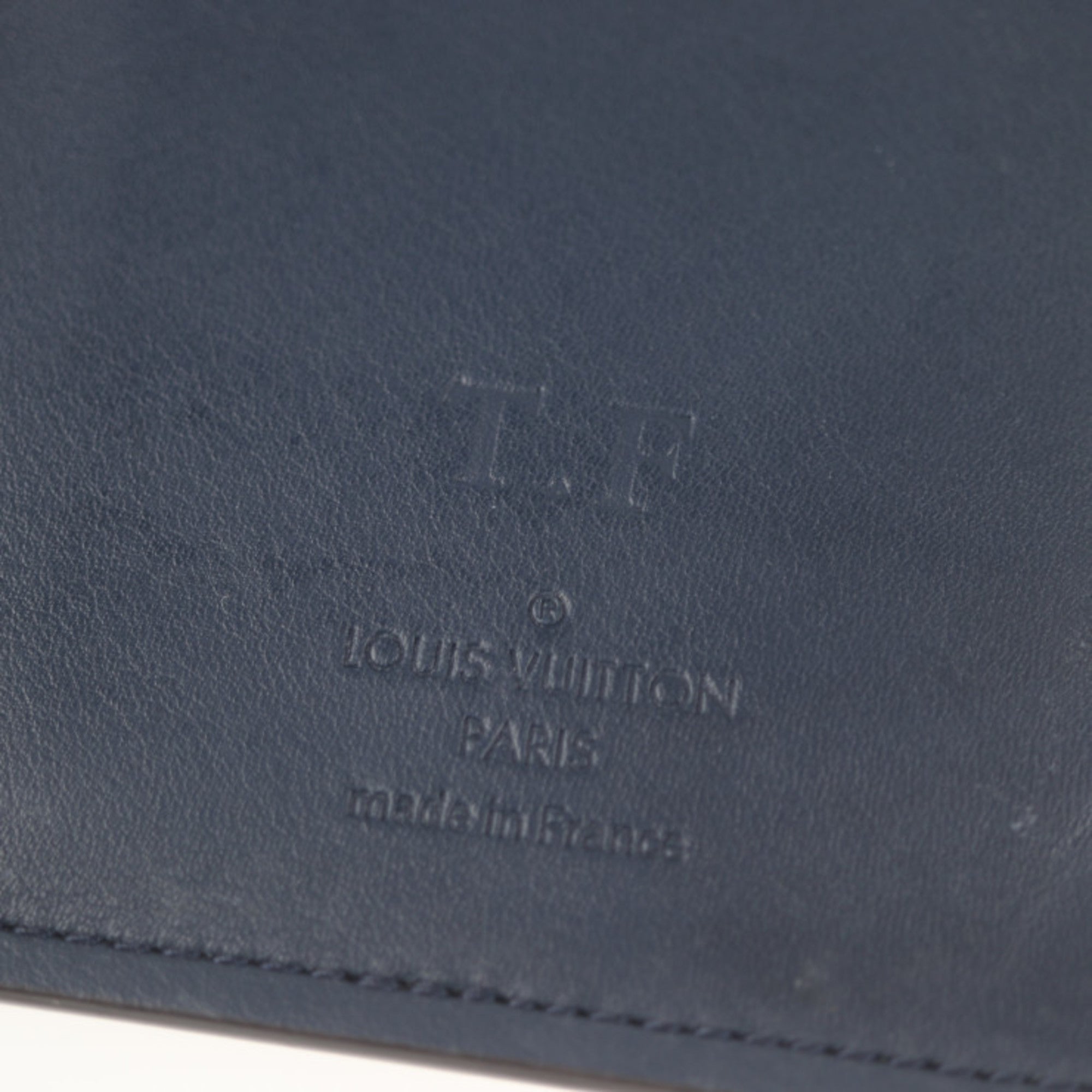 Louis Vuitton Navy Leather Brazza wallet accessories