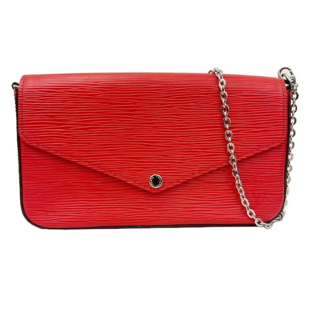 Louis Vuitton Red Leather Felicie wallet accessories