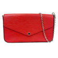 Louis Vuitton Red Leather Felicie wallet accessories