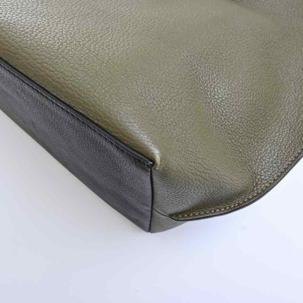 Louis Vuitton Green Leather  handbag bag