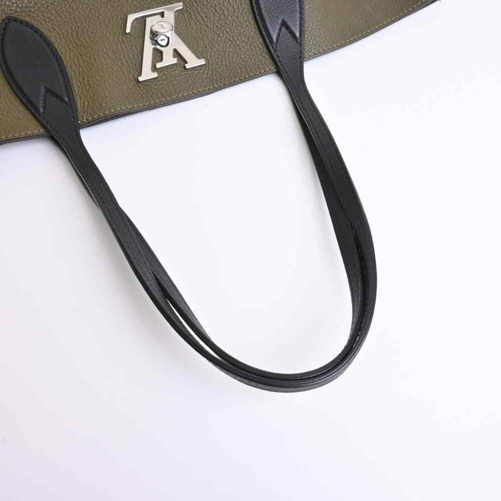 Louis Vuitton Green Leather  handbag bag