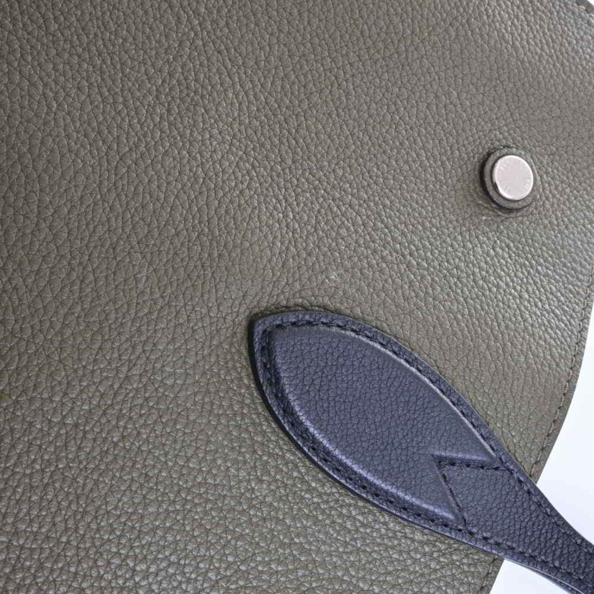Louis Vuitton Green Leather  handbag bag