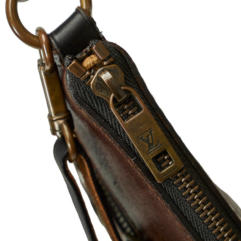 Louis Vuitton Utah Shawny MM Handbag M93453 Coffee Brown Leather  Louis Vuitton