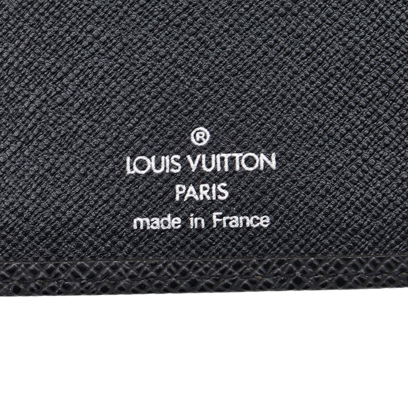 Louis Vuitton Tiger Agenda MM Handbook Cover R20423 Noir Black Leather  Louis Vuitton