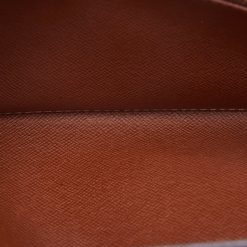 Louis Vuitton Monogram  Port Monet Credit Long Wallet M61725 Brown PVC Leather  Louis Vuitton
