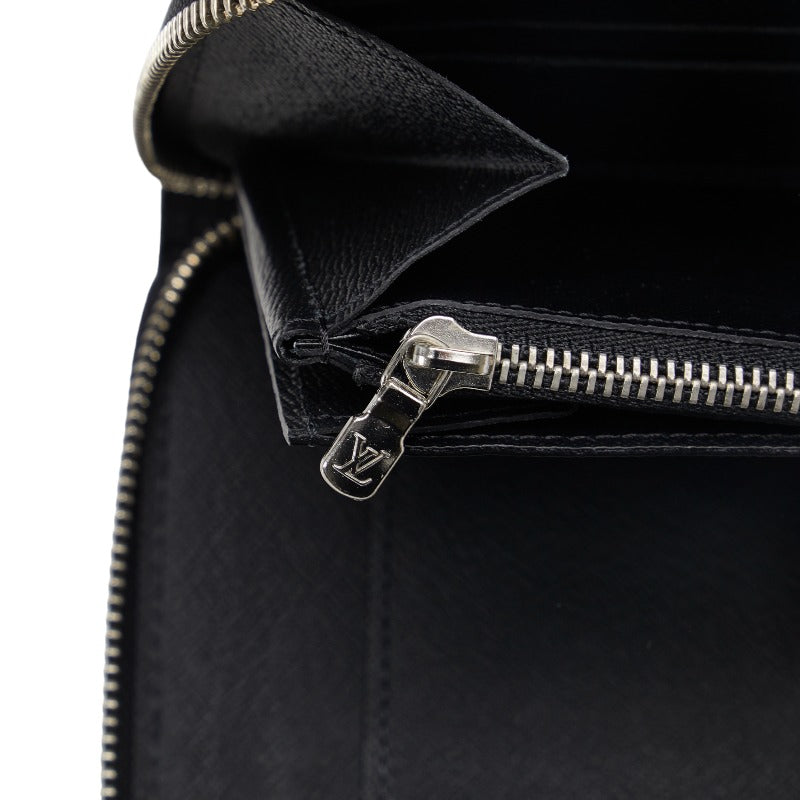 Louis Vuitton Epic Zippie Organizer Round  Long Wallet M63852 Noir Black Leather  Louis Vuitton