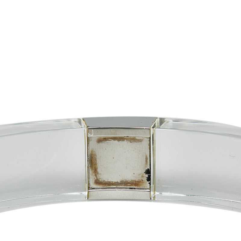 Louis Vuitton Nightcrawler Bangle PM Bangle Bracelet M92200 Clear Silver Acrylic Metal  Louis Vuitton