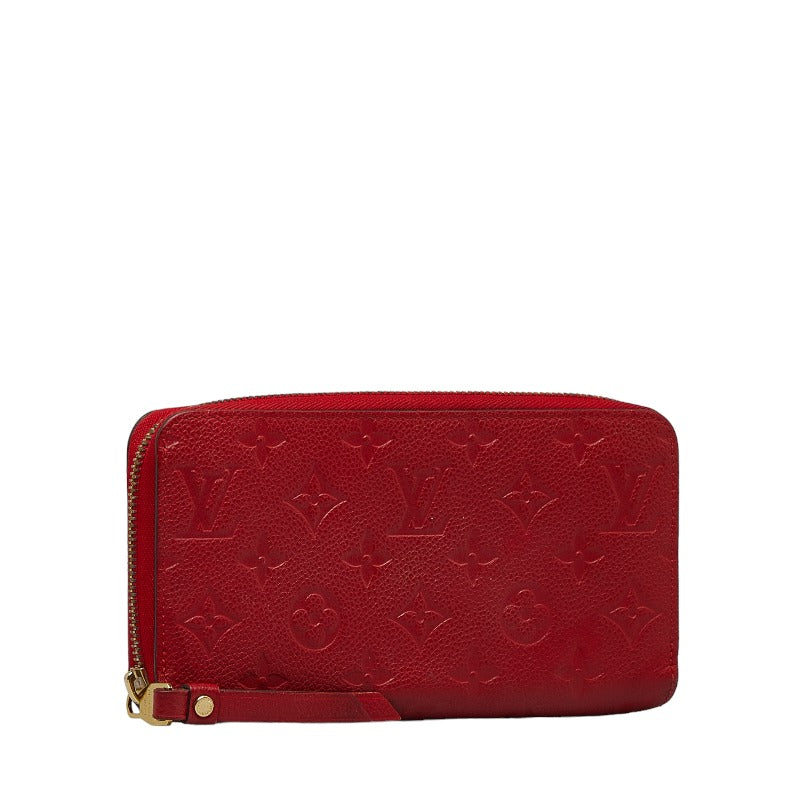 Louis Vuitton Monograms Portfolio Clementine Roundfassner Long Wallet M60169 Red Leather Ladies Louis Vuitton (London)