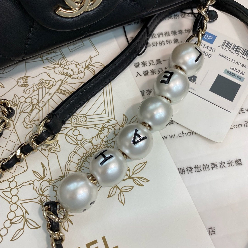 Chanel Mini Flap Bag Black Lambskin