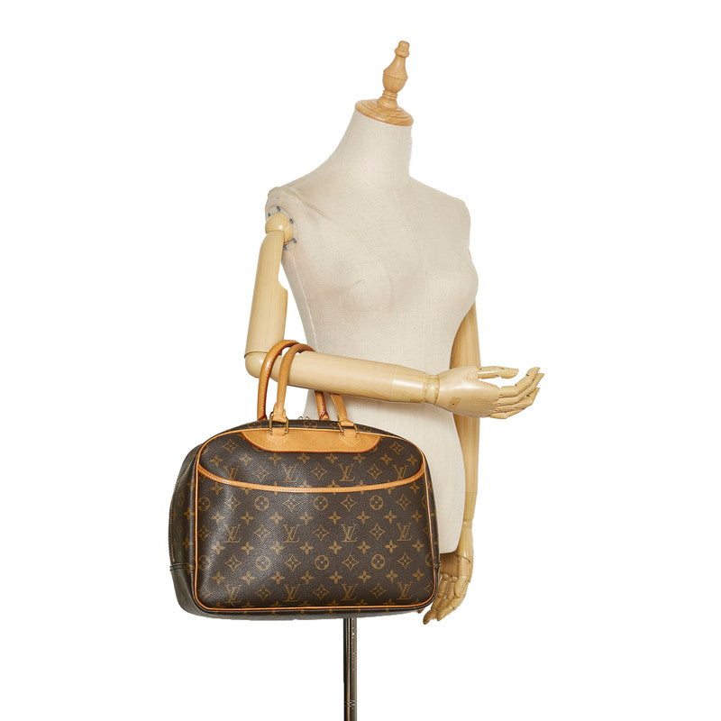 Louis Vuitton Brown Canvas Deauville handbag bag