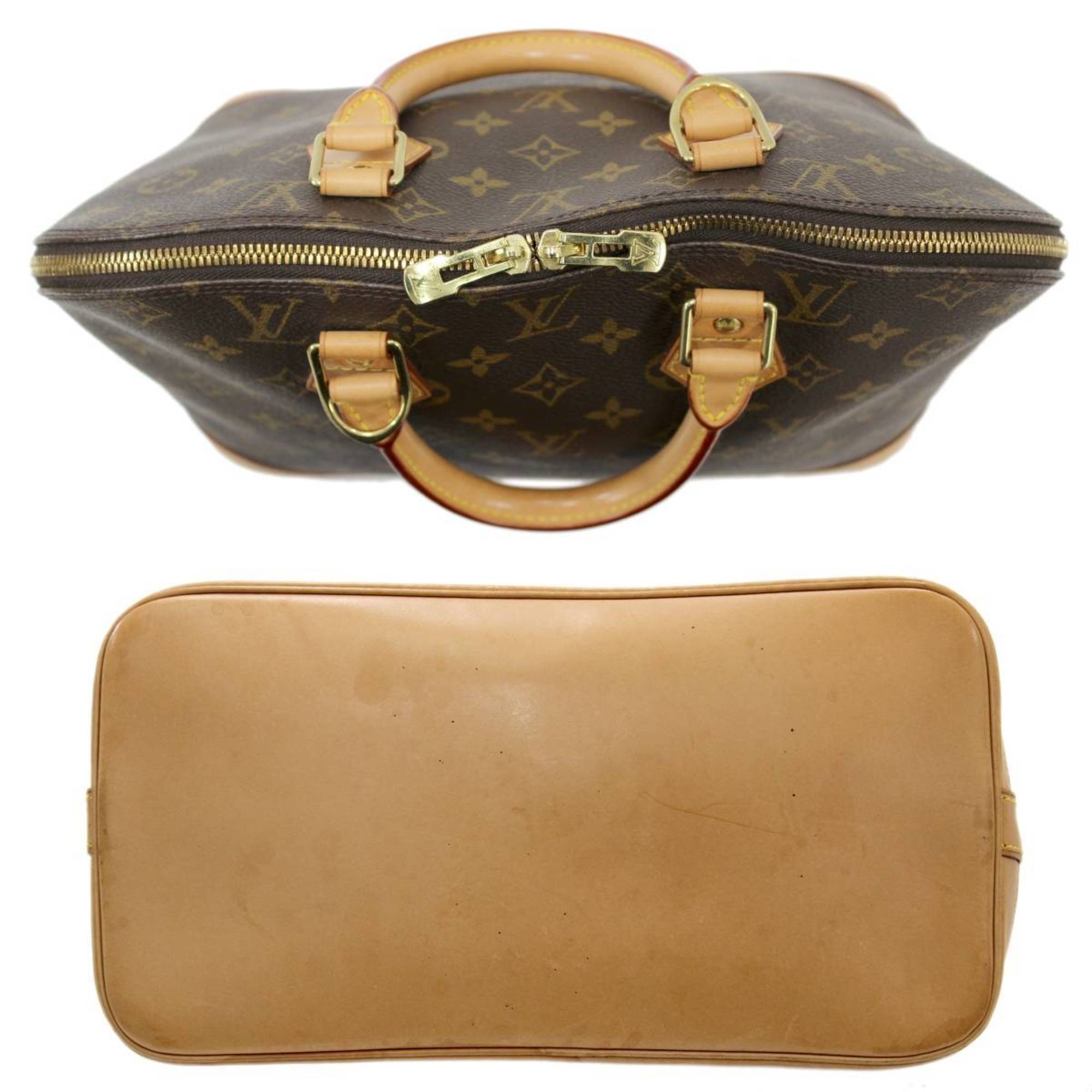 Louis Vuitton Brown Canvas Alma handbag bag