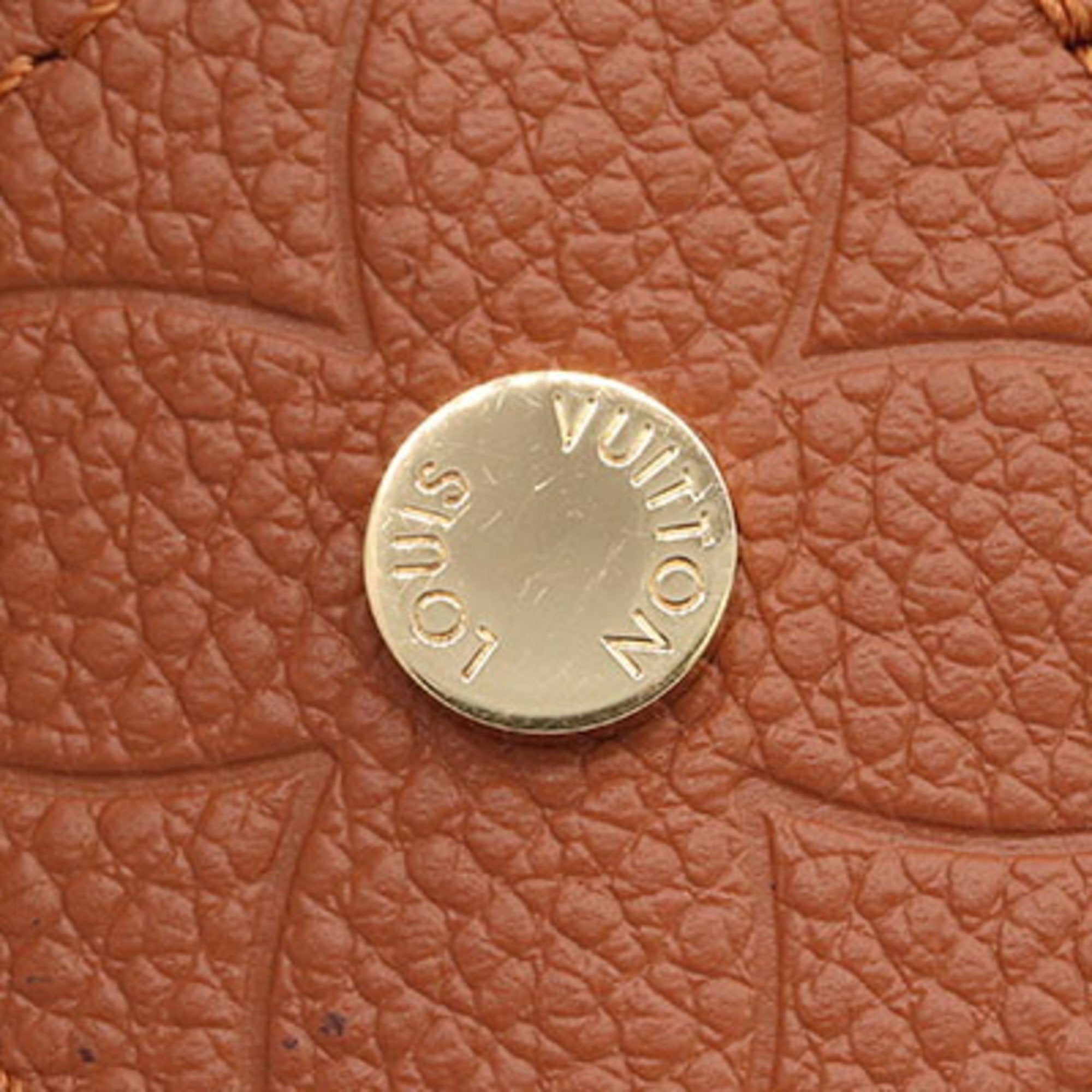 Louis Vuitton Gold Leather Flower wallet accessories