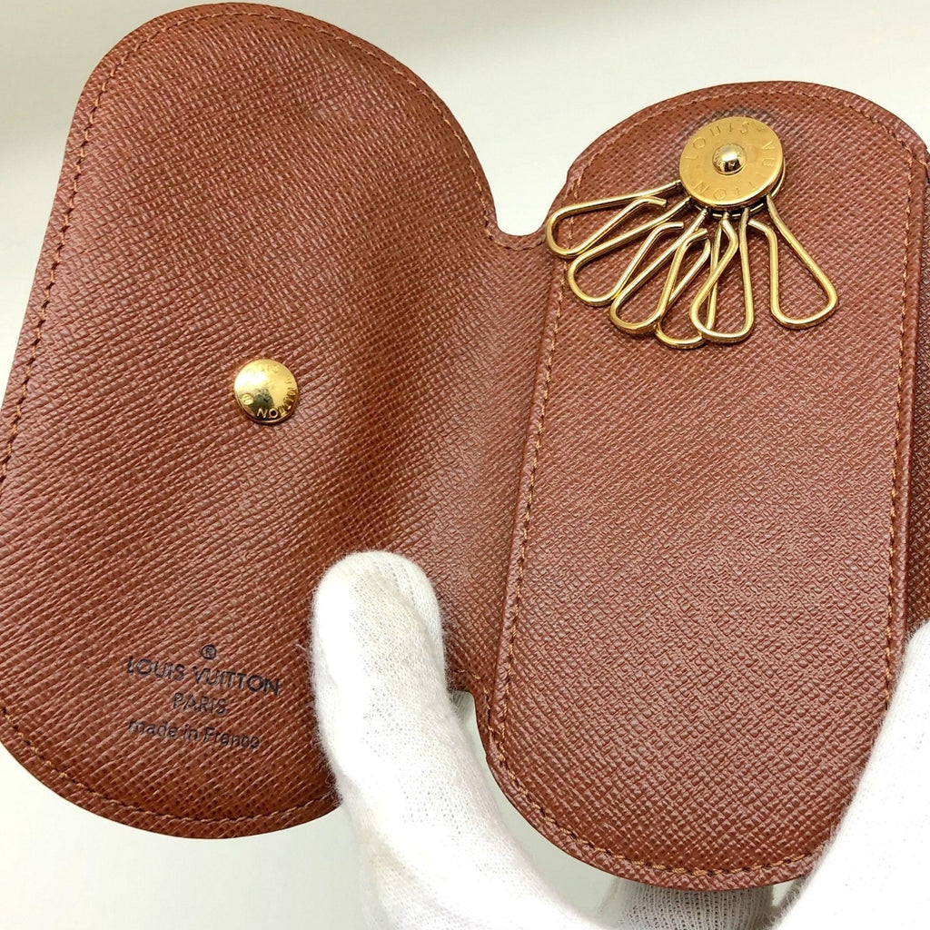 Louis Vuitton Brown Canvas Porte cles wallet accessories