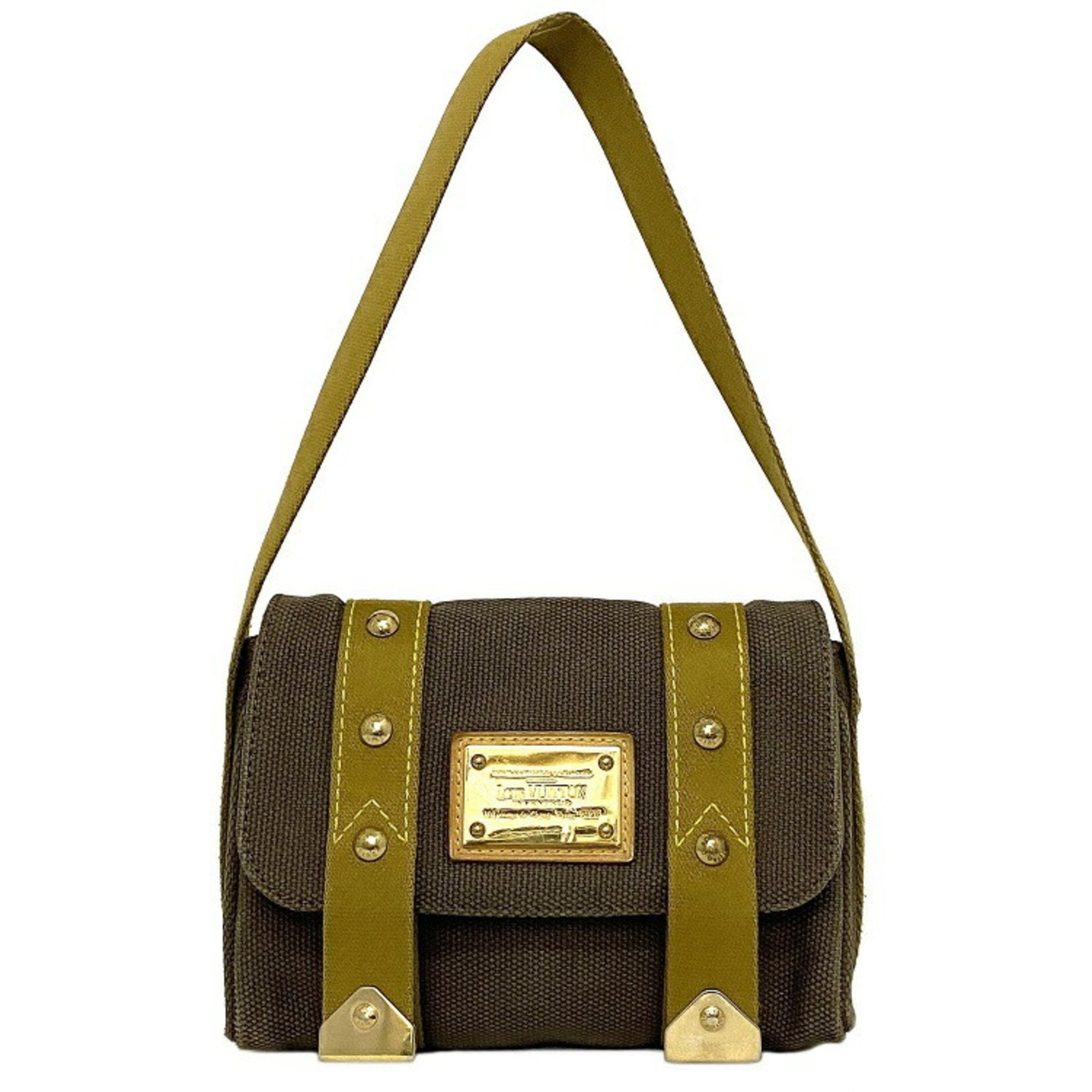 Louis Vuitton Khaki Canvas Antigua shoulder bag