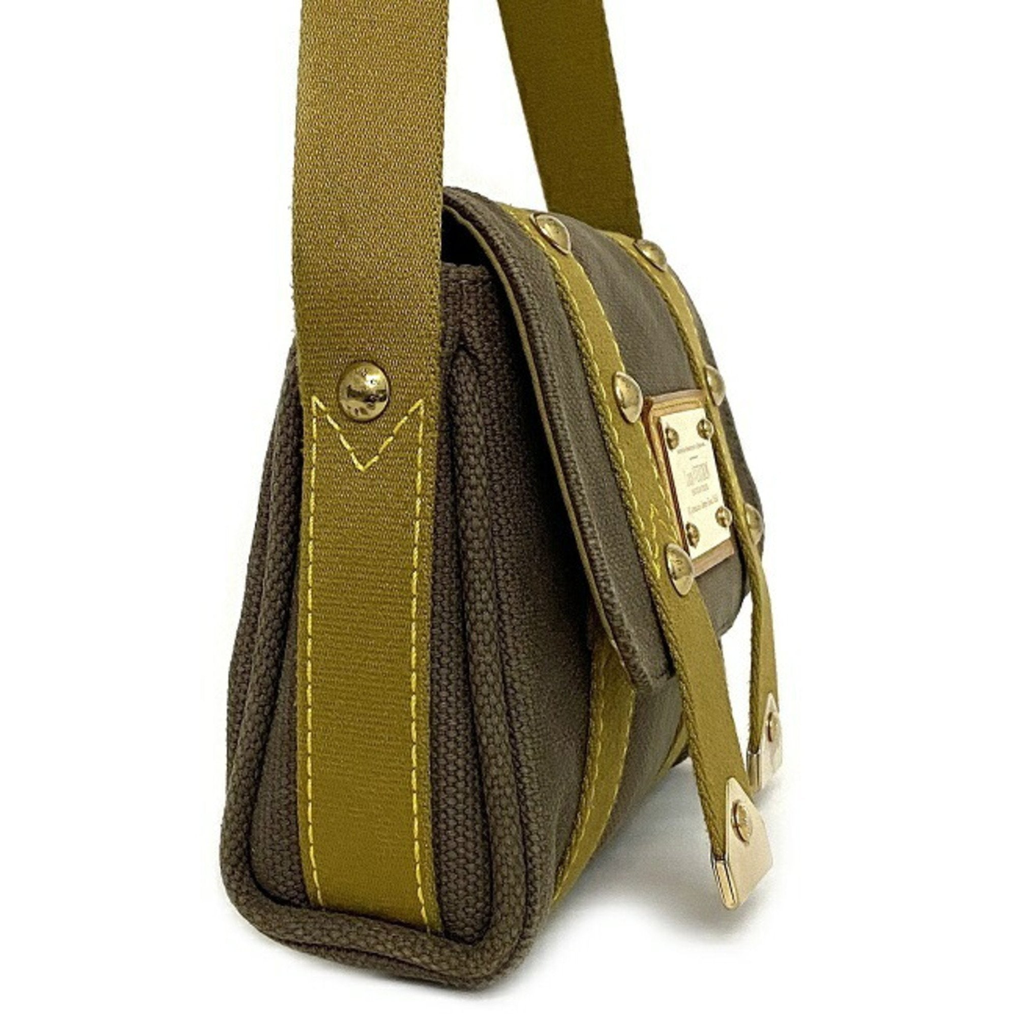 Louis Vuitton Khaki Canvas Antigua shoulder bag