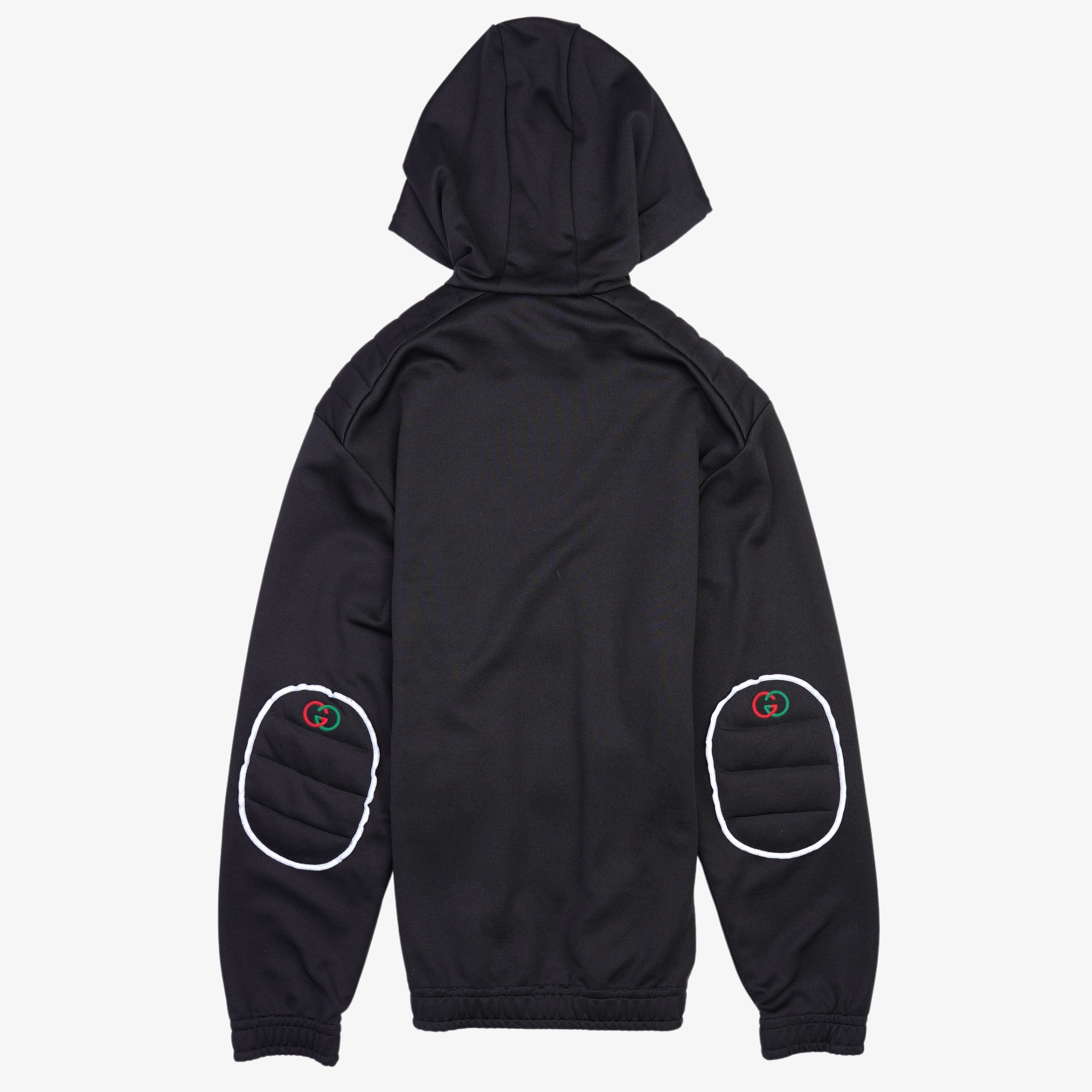 Gucci Mens Elbow Patch Oversized Technical Jersey Black S