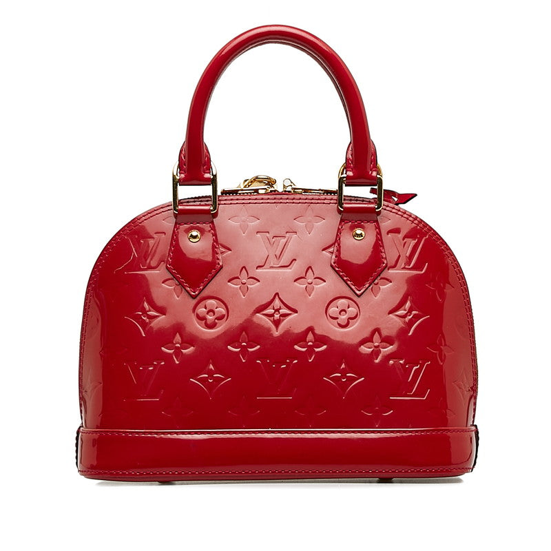 Louis Vuitton Monogram Verney Alma BB Handbag Shoulder Bag 2WAY M91771 Rose Andy Red Patent Leather  Louis Vuitton