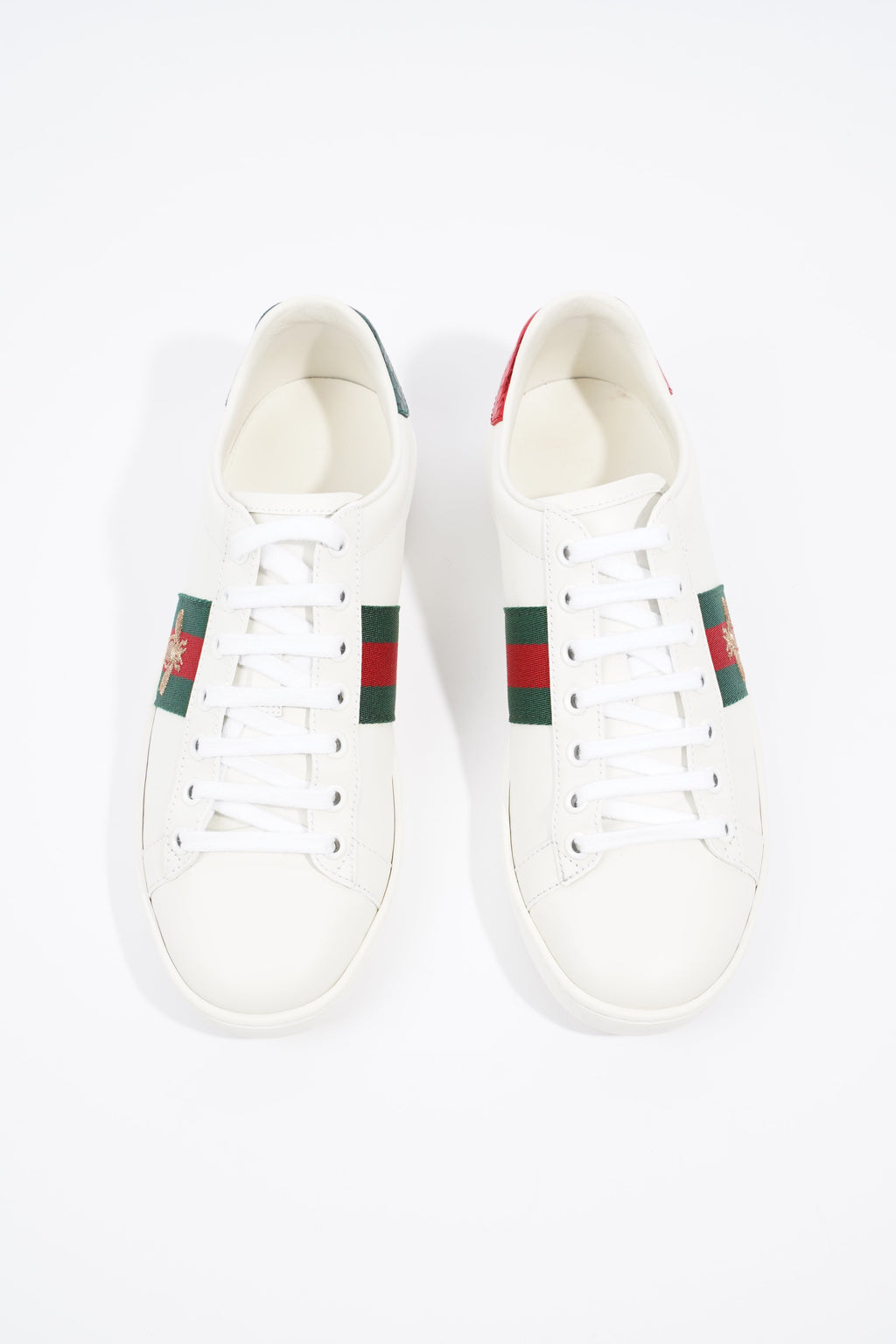 Gucci Ace Bee White / Red / Green Leather EU 37 UK 4