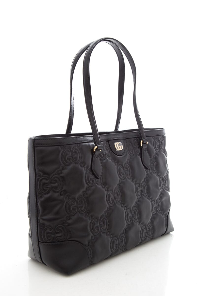 Gucci Black Puff Leather Tote