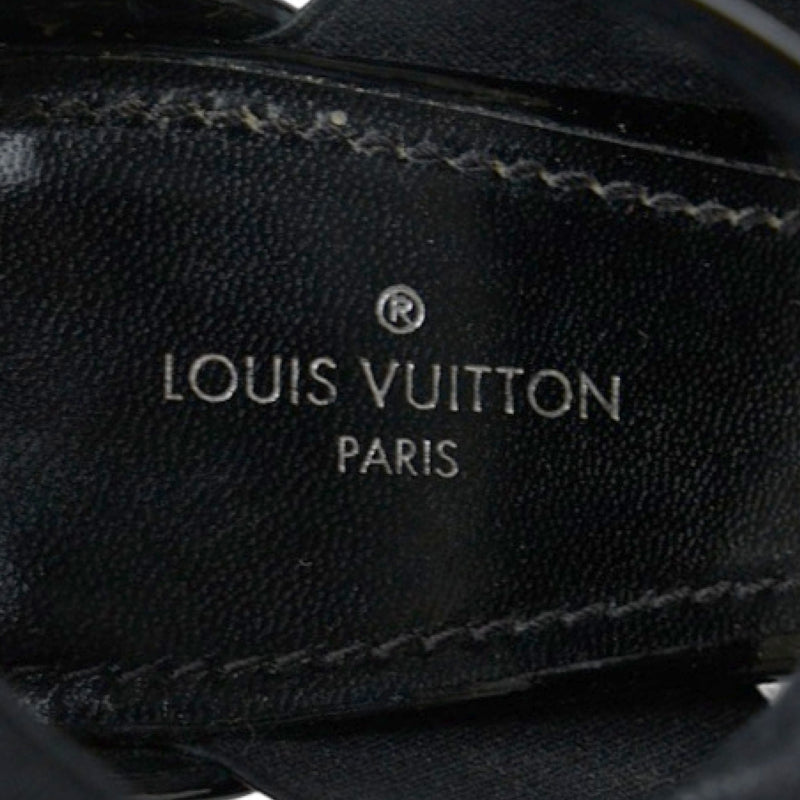 Louis Vuitton Louis Vuitton Sandals Patent Laser/Nylon Black
