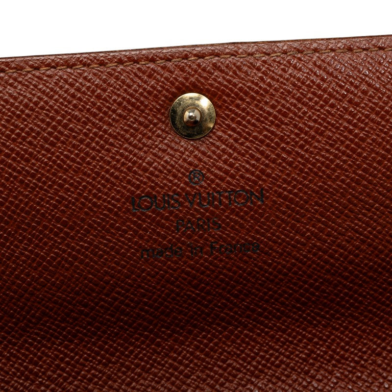 Louis Vuitton Monogram M61725 Long Wallet PVC/Leather Brown