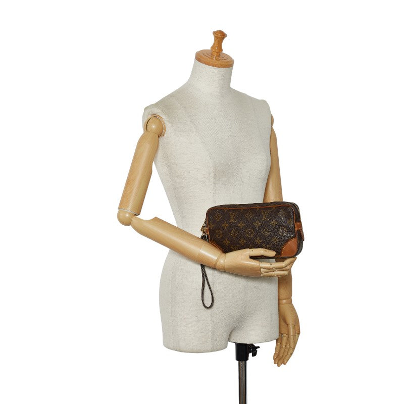 Louis Vuitton Monogram Marly Dragon PM Second Bag M51827 Brown PVC Leather  Louis Vuitton