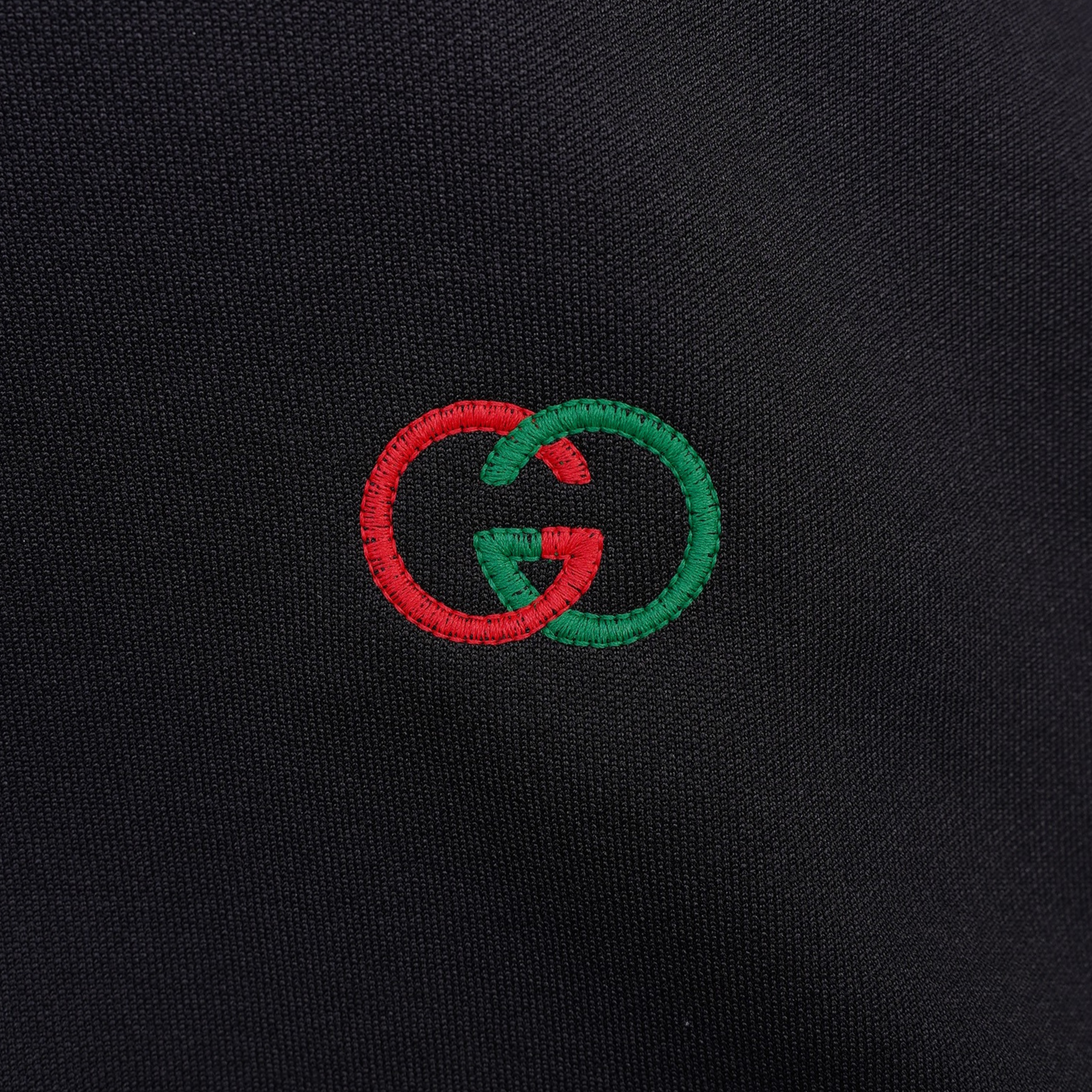 Gucci Mens Elbow Patch Oversized Technical Jersey Black S