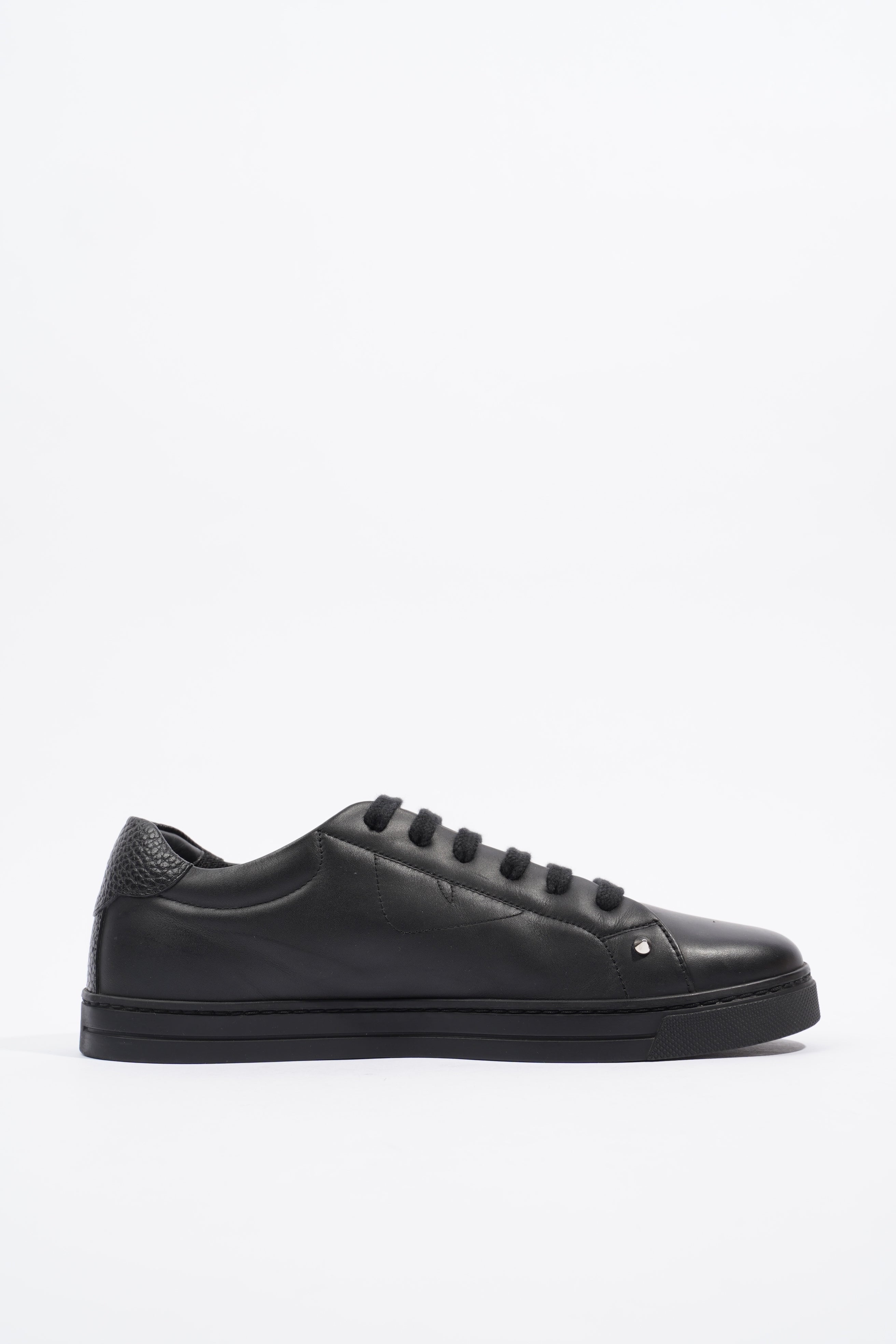 Fendi Monster Eye Sneaker Black Leather EU 39 UK 6