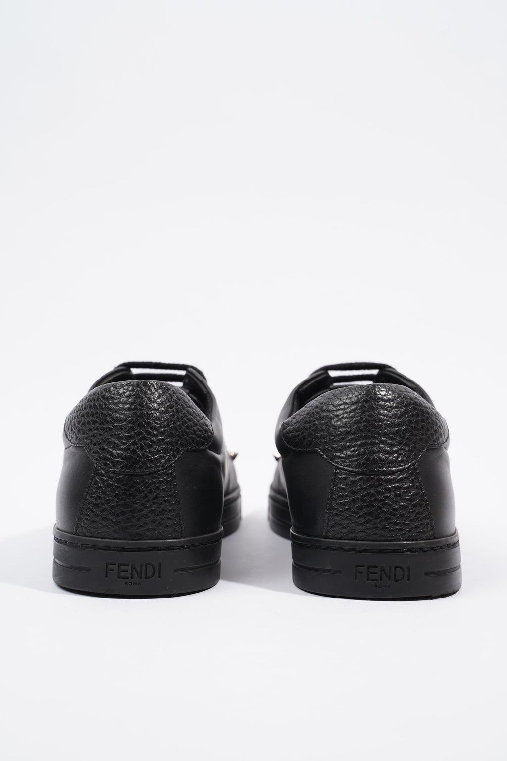 Fendi Monster Eye Sneaker Black Leather EU 39 UK 6