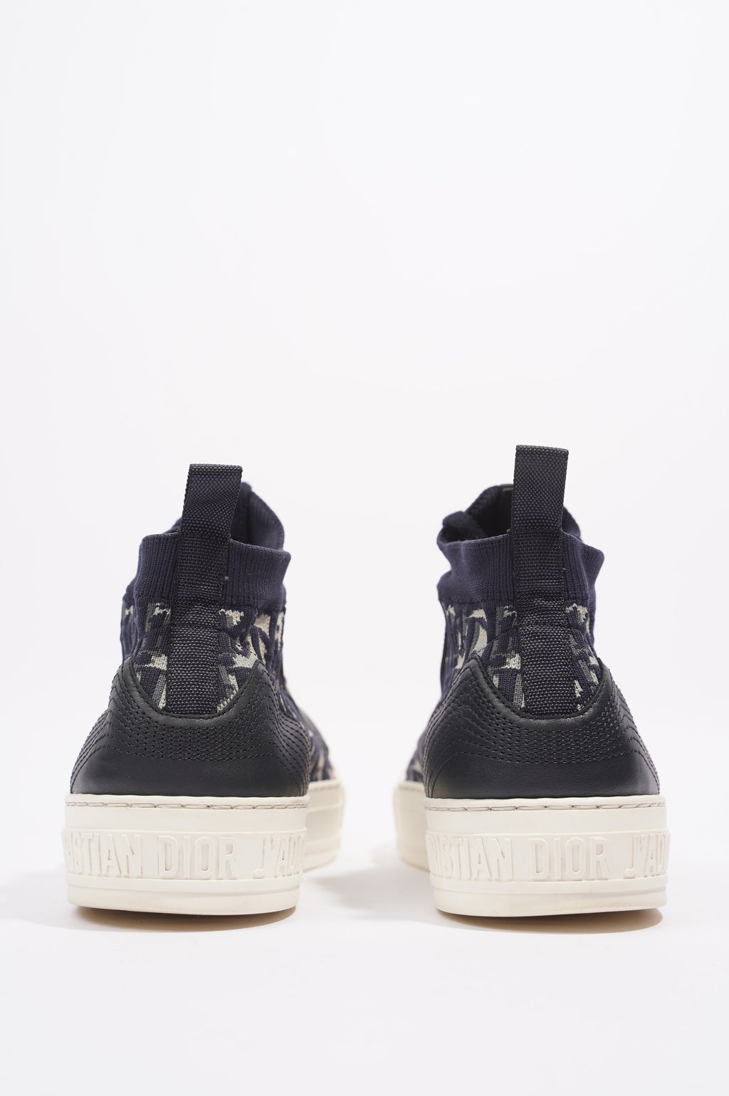 Christian Dior Walk 'n' Dior High-top Navy Oblique / White Fabric EU 38.5 UK 5.5