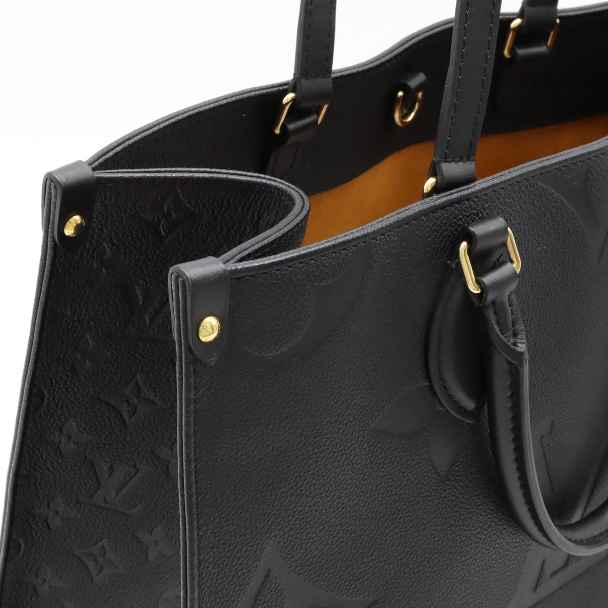 LOUIS VUITTON Louis Vuitton Monogram Emplant Onzago MM Tortoise Handbag 2WAY Shoulder Noir Black M45595