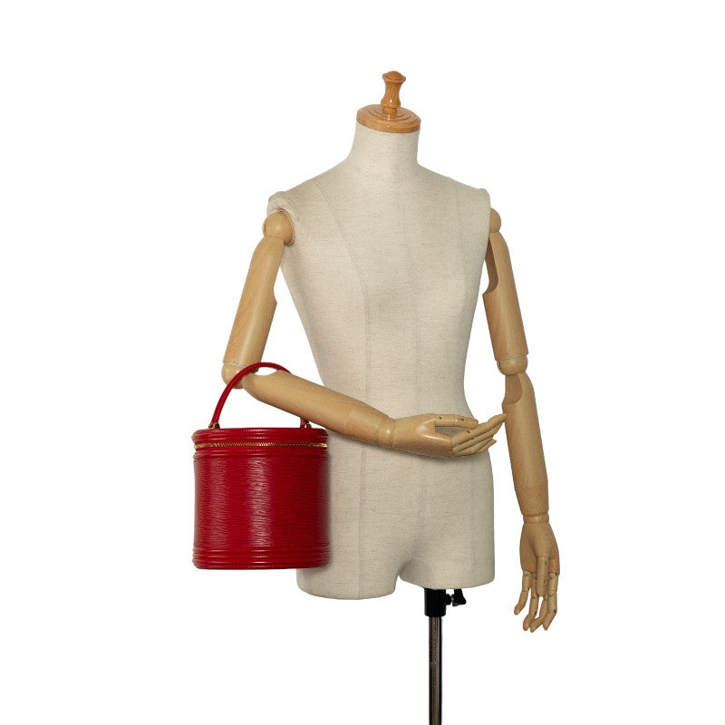 Louis Vuitton Epic Canyon Handbags Vanity Bag M48037 Castilian Red Leather Ladies Louis Vuitton