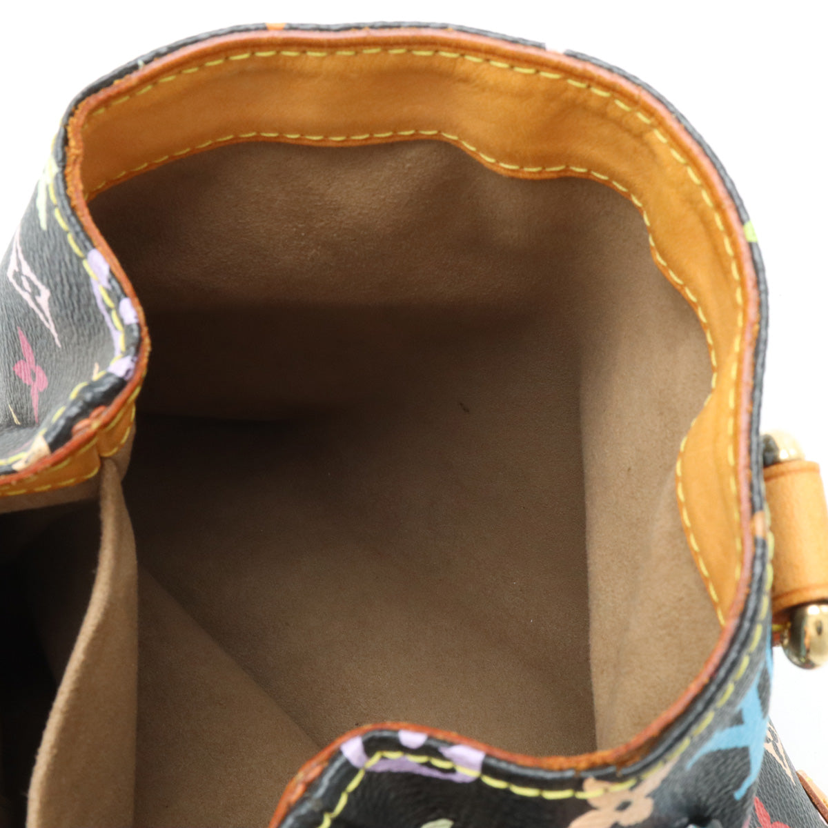 Louis Vuitton Monogram Multicolor Audra Handbag Black Black M40048